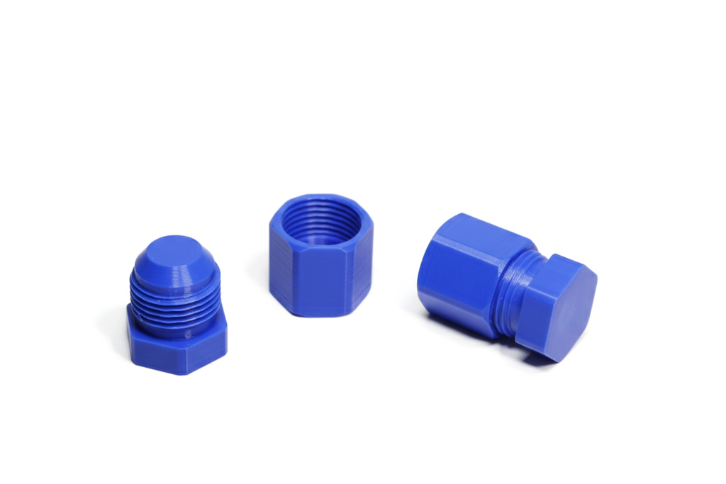 Romo Race Prep AN10 Plug & Cap Set (Blue)
