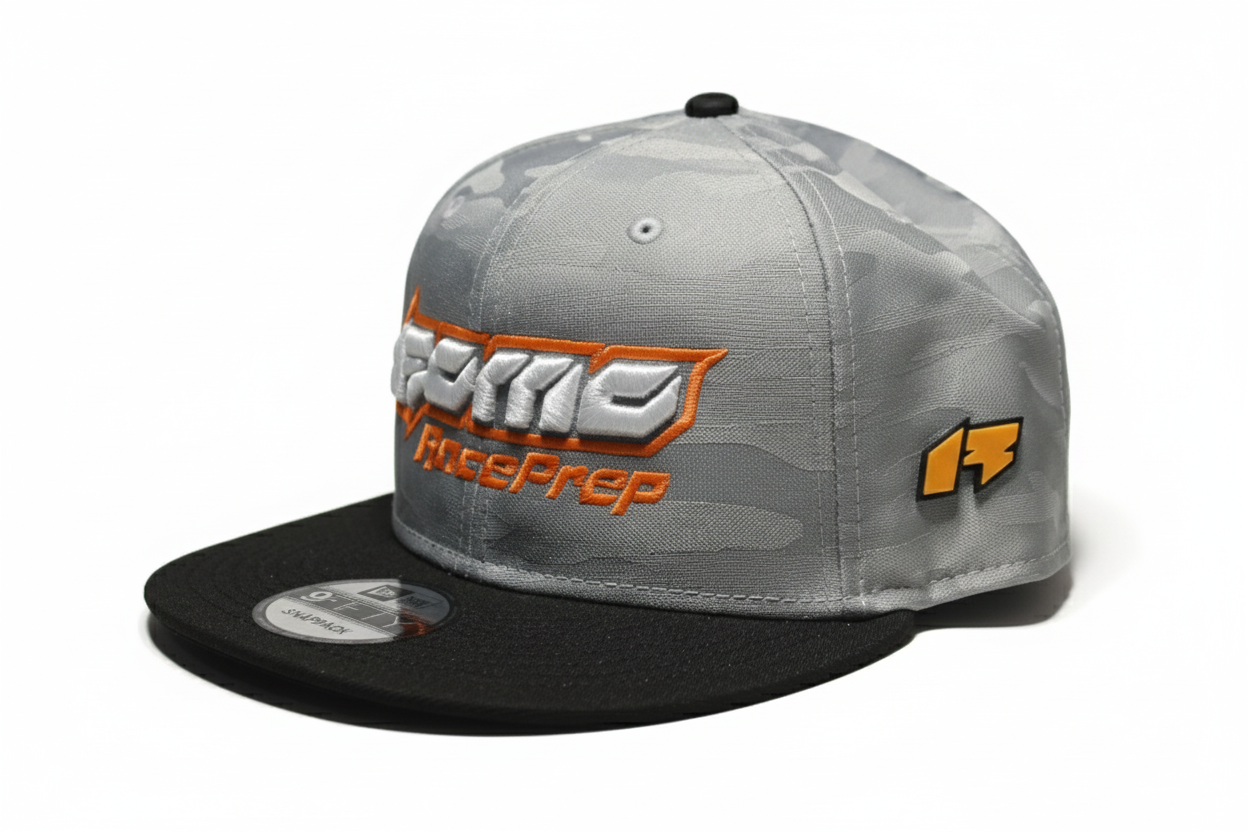Romo Race Prep Camo Grey Cap – New Era